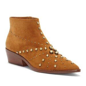NWOB 1. State Sobel Embellished Suede Ankle Bootie